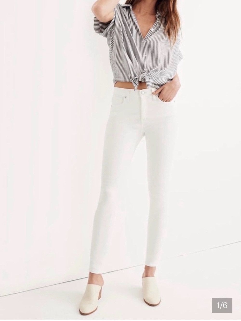 Madewell White High-Rise white Jeans size 26 NWOT